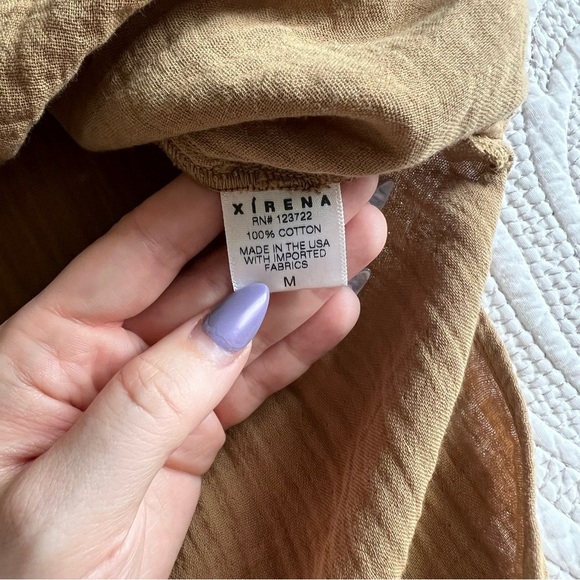 NWT - XiRENA - Aveline Cotton Tie-Waist Dress - Goldfield - Picture 8 of 11